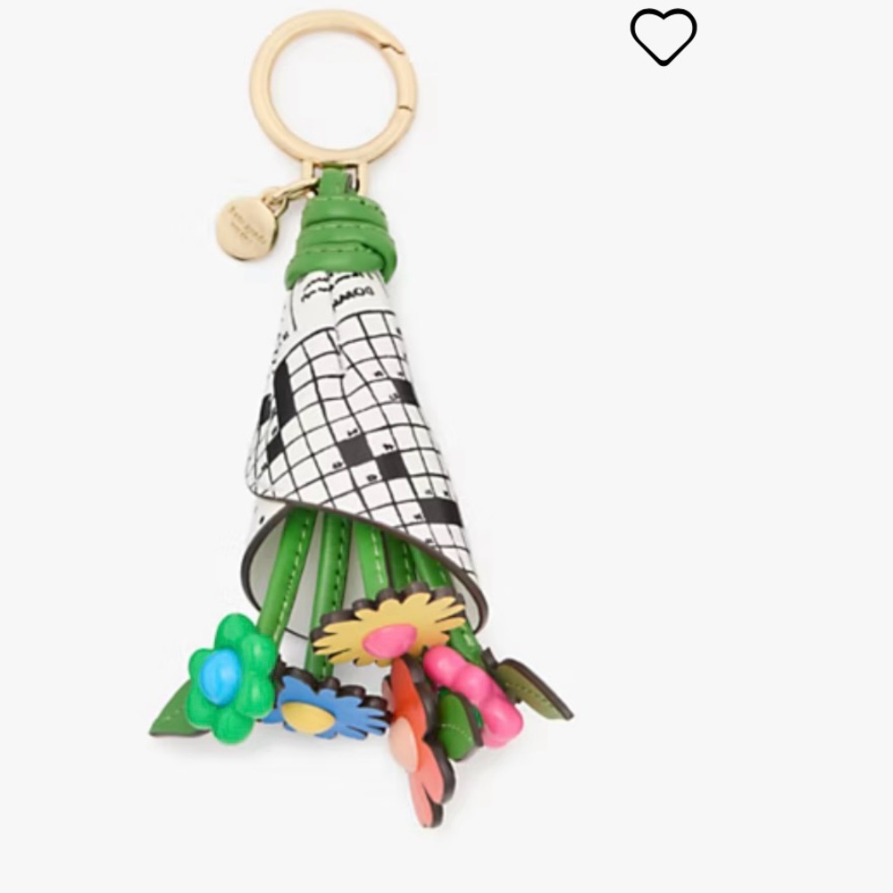 Kate Spade Fresh Picks Flower Bouquet Bag Charm/ Key Chain - NWT
